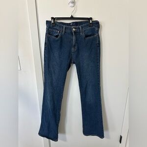 GAP Men's Dark Blue Straight Jeans